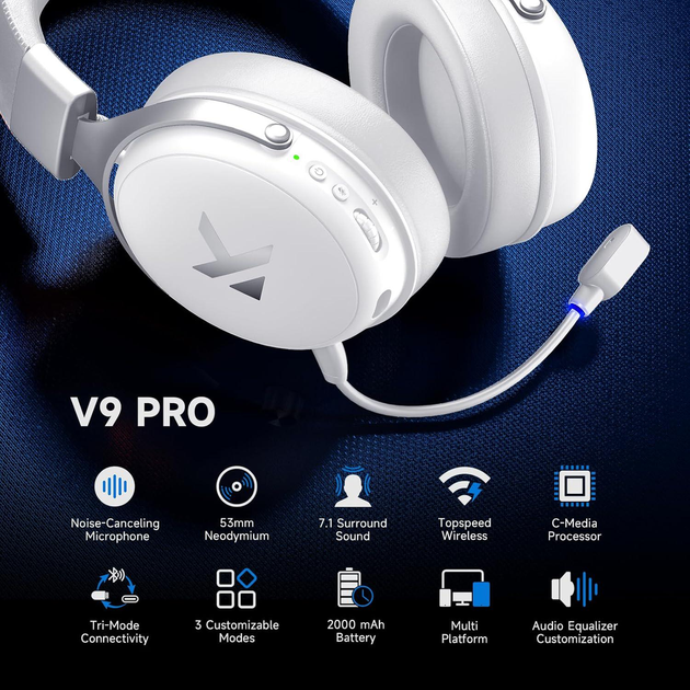 Наушники беcпроводные MCHOSE V9 Pro Silver - изображение 2