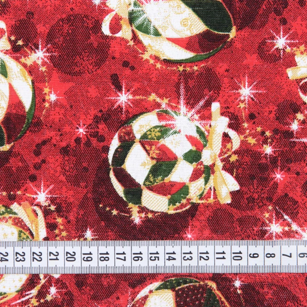 Сет сервірувальний Новорічний / Кулі фон бордо 30х45 см (172574) (163г/м.кв32см шт) 174734 - зображення 3