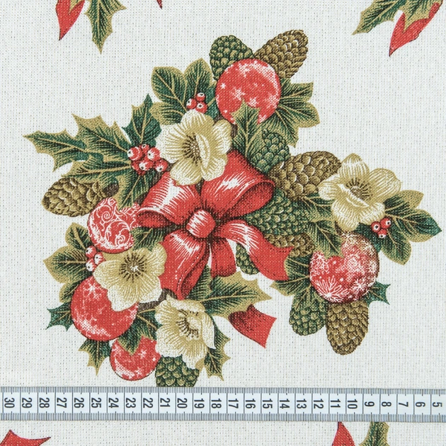 Сет сервировочный Новогодний / Зеленый букет фон золотой 32х44 см (153684) (155г/м.кв шт) 175898 - изображение 3