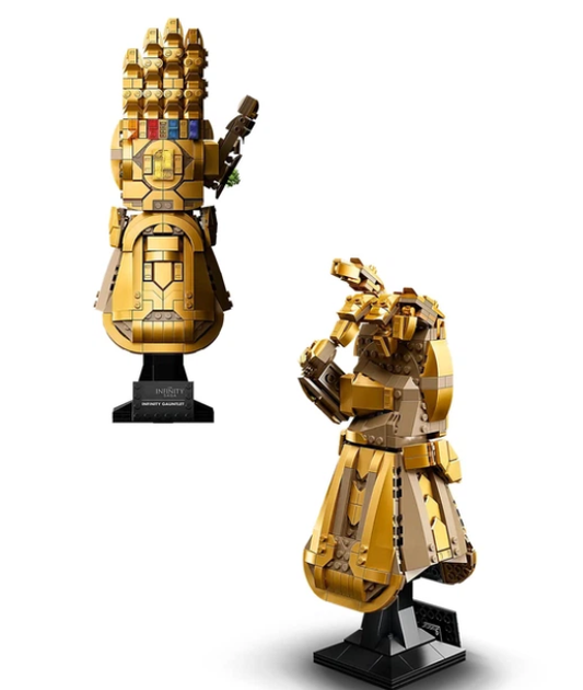 Конструктор Marvel Infinity Gauntlet Золотая Рукавица Бесконечности рука Таноса - изображение 3