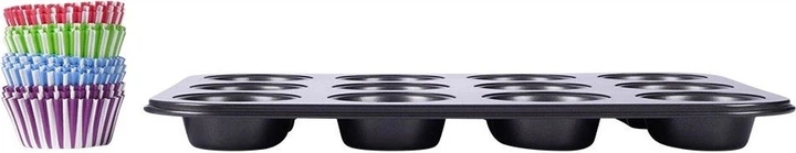Форма для кексів Orion металева з паперовими формочками 72 шт (8592381117771) - зображення 2