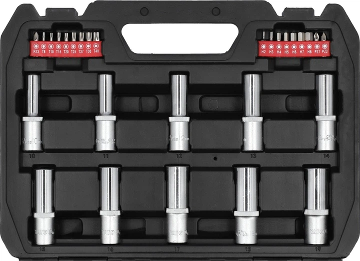 Zestaw narzędziowy Yato YT-12660 1/2'' 60 szt (5906083086809) - obraz 3