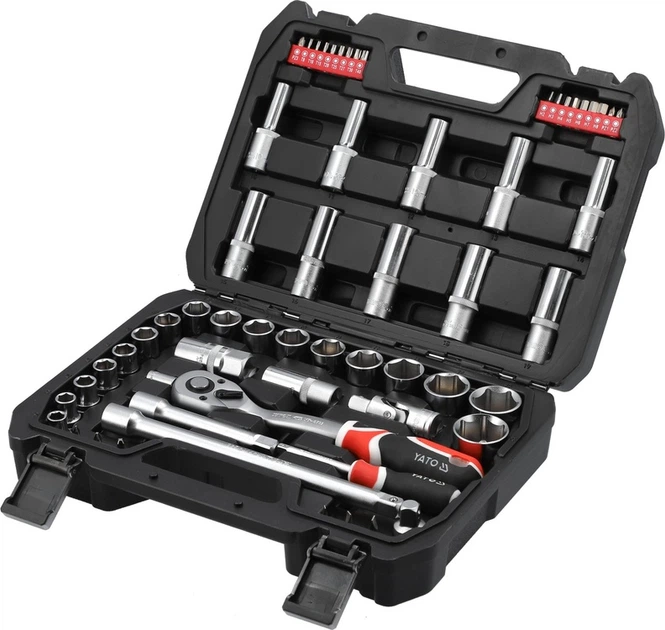 Zestaw narzędziowy Yato YT-12660 1/2'' 60 szt (5906083086809) - obraz 4