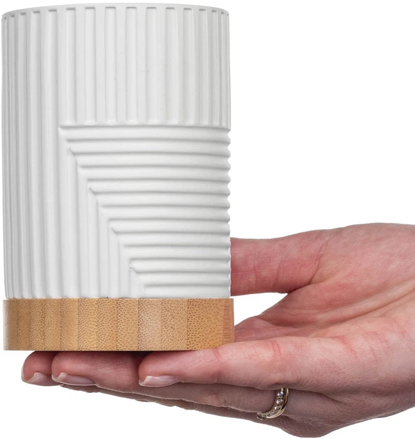 Дозатор для мила Kadax Lunel круглий Білий (K10199) - зображення 8