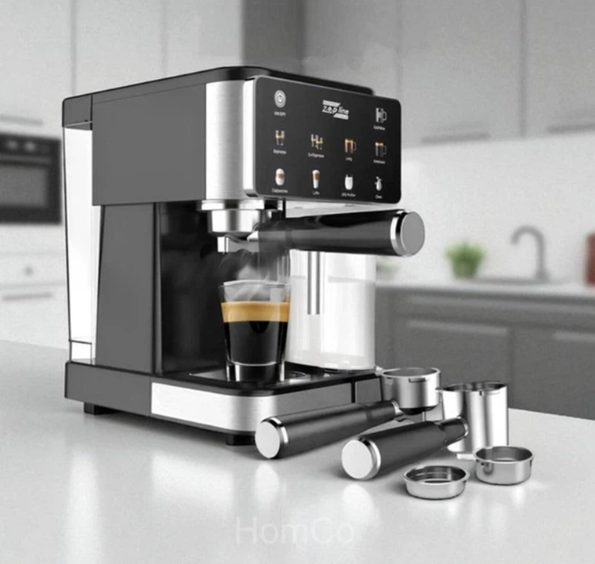 Кавомашина Zepline ZP-6806 (3000 Вт, 20 Bar, сенсорна, 8 напоїв, ріжкова/капсули/мелена кава, з капучинатором Резервуар 2 л) - Фото 4 Кавомашина Zepline ZP-6806 (3000 Вт, 20 Bar, сенсорна, 8 напоїв, ріжкова/капсули/мелена кава, з капучинатором Резервуар 2 л) - зображення 4