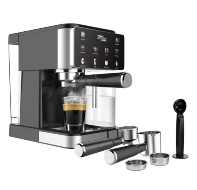 Кавомашина Zepline ZP-6806 (3000 Вт, 20 Bar, сенсорна, 8 напоїв, ріжкова/капсули/мелена кава, з капучинатором Резервуар 2 л) - Фото 9 Кавомашина Zepline ZP-6806 (3000 Вт, 20 Bar, сенсорна, 8 напоїв, ріжкова/капсули/мелена кава, з капучинатором Резервуар 2 л) - зображення 9