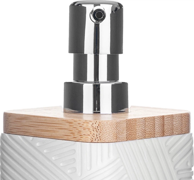 Дозатор для мила Kadax Lunel квадрартний Білий (K10201) - зображення 3