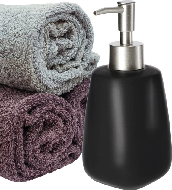 Дозатор для мила Kadax Palmi 400 мл 2 шт. Чорний (K5157) - зображення 5