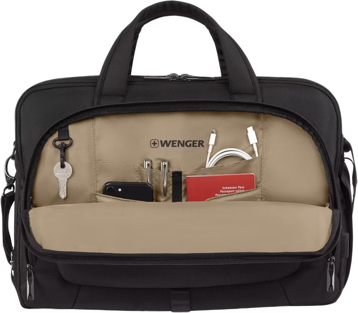 Torba dla laptopa Wenger Meteor Brief 16-17" Black (7611160287892) - obraz 5
