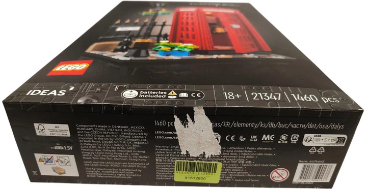 Zestaw klocków LEGO Ideas Czerwona londyńska budka telefoniczna 1460 elementów (21347) (955555915128001) - Outlet - obraz 6