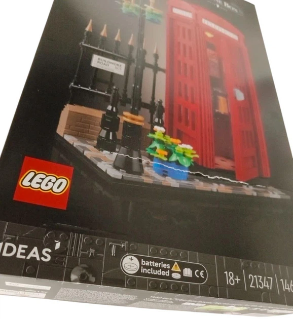 Zestaw klocków LEGO Ideas Czerwona londyńska budka telefoniczna 1460 elementów (21347) (955555915362030) - Outlet - obraz 2