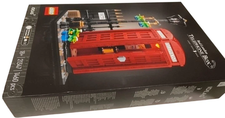 Zestaw klocków LEGO Ideas Czerwona londyńska budka telefoniczna 1460 elementów (21347) (955555915362030) - Outlet - obraz 6