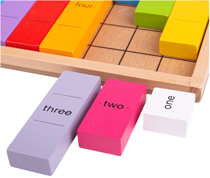 Drewniana zabawka Bigjigs Toys Wooden Math Game Connecting Numbers (0691621820179) - obraz 2