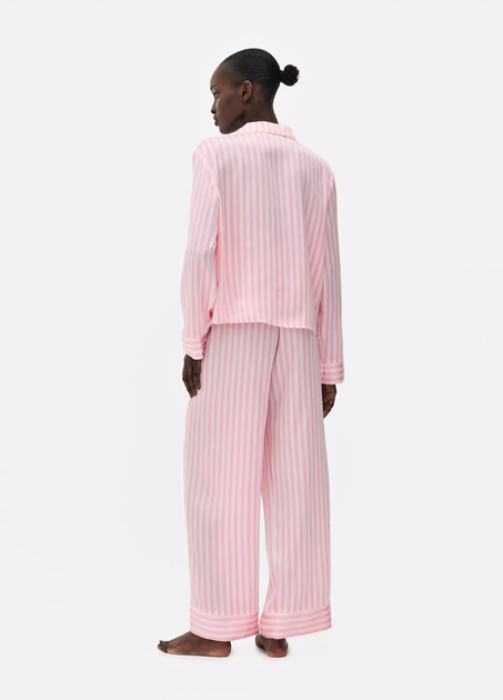 Сатинова пижамна рубашка Boyfriend Primark XS для дома и сна Розовый (8682) - изображение 4