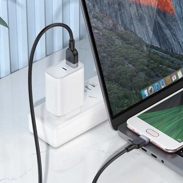Кабель USB Hoco X109, USB to MicroUSB, 2.4А, 1m, black - Фото 6 Кабель USB Hoco X109, USB to MicroUSB, 2.4А, 1m, black - зображення 6