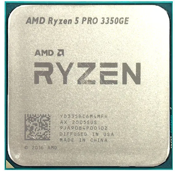 Процессор AMD Ryzen 5 3350GE PRO Socket AM4 (YD335BC6M4MFH) Б/У - Фото 1 Процессор AMD Ryzen 5 3350GE PRO Socket AM4 (YD335BC6M4MFH) Б/У - изображение 1