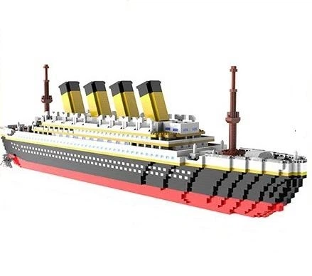 Конструктор корабель Титанік TITANIC з LED-підсвічуванням M2019, 3688 деталей - Фото 2 Конструктор корабель Титанік TITANIC з LED-підсвічуванням M2019, 3688 деталей - зображення 2