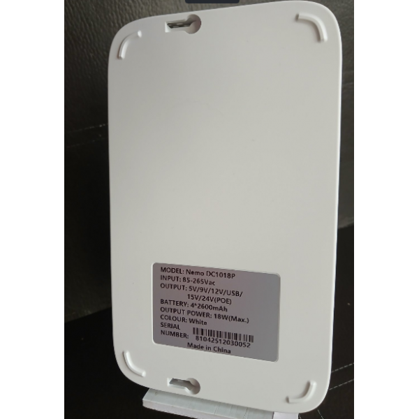 Мини UPS , ИБП для роутера , GPON , 10400 mAh , 18 W (Max ) с переходниками и блоком питания от 220 V , MODEL : Nemo DC1018P - изображение 4