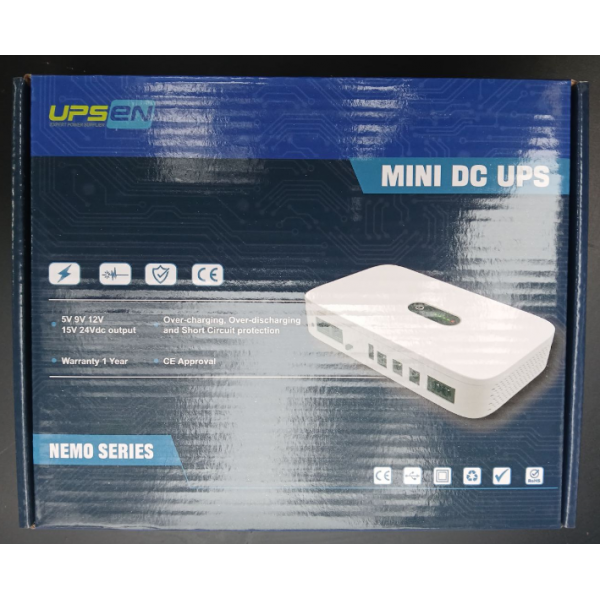 Мини UPS , ИБП для роутера , GPON , 10400 mAh , 18 W (Max ) с переходниками и блоком питания от 220 V , MODEL : Nemo DC1018P - изображение 8