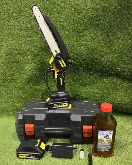 Пила акумуляторна DeWalt DCM195HN 20 см, 48 В, 6 Аh Ланцюгові електропили (Пили для обрізання гілок) Желтый DCM195HN - изображение 2