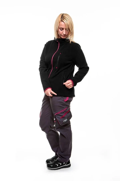 Кофта робоча Neo Tools Woman Line, флісова, 300г/м кв, на блискавці, XL(42), чорний (00133600) - изображение 4