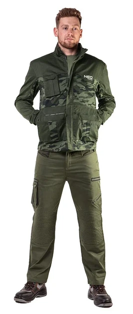 Штани робочі Neo Tools Camo Olive, XXL(56), оливковий (00133995) - Фото 5 Штани робочі Neo Tools Camo Olive, XXL(56), оливковий (00133995) - изображение 5