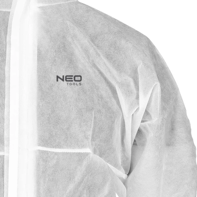 Костюм для фарбування Neo Tools, матеріал нетканий поліпропілен, щільність 50 г/м2, розмір XXXL, біл (00133577) - Фото 4 Костюм для фарбування Neo Tools, матеріал нетканий поліпропілен, щільність 50 г/м2, розмір XXXL, біл (00133577) - изображение 4