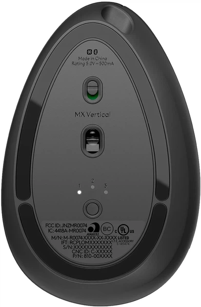Mysz Logitech Ergo MX Vertical Graphite (910-005448) (2516LV157WC9) - Outlet - obraz 6