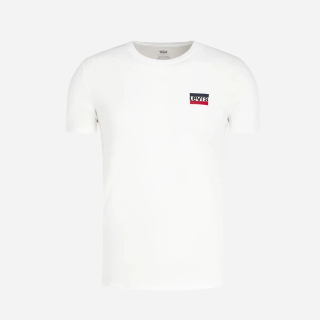 Koszulka męska bawełniana Levi's Crewneck Graphic 79681-0000 L Biały/Czarny (5400816572145) (955555910882479) - Outlet - obraz 7