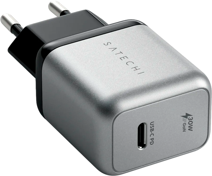Зарядний пристрій Satechi GaN 30W USB-C PD Space Gray (ST-UC30WCM-EU) - зображення 2