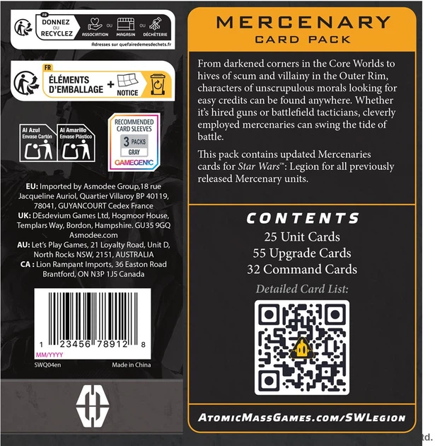 Доповнення до настільної гри Atomic Mass Games Star Wars Legion 2.0: Найманці (англійське видання) SWQ04 (841333131975) - зображення 3