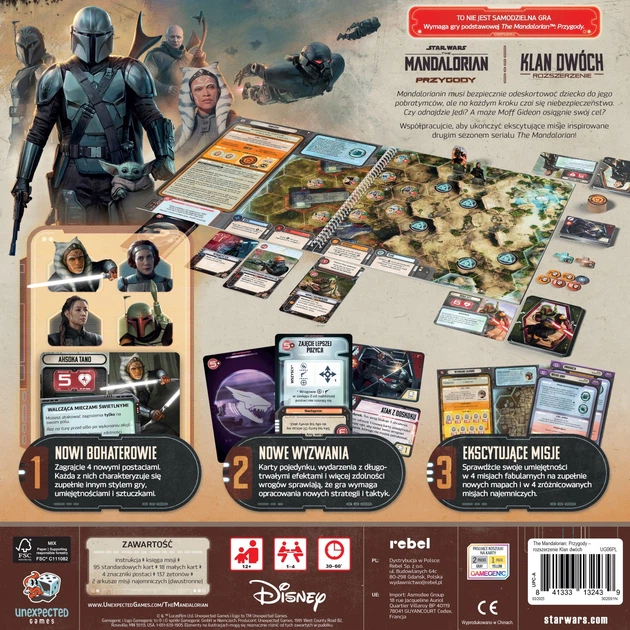 Настільна гра Rebel The Mandalorian: Пригоди — Клан двох UG06PL (841333132439) - зображення 6