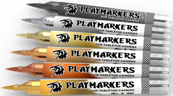 Zestaw playmarkerów AK Interactive Full metal 6 szt (8435568338937) - obraz 2