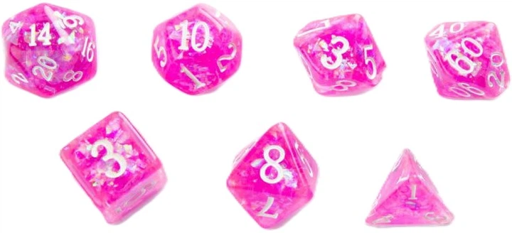 Zestaw kostek do gry Gamegenic Candy-like Raspberry (4251715404973) - obraz 2