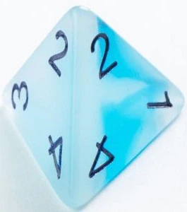 Zestaw kostek do gry Gamegenic Glow Icy crumbs (4251715405352) - obraz 4