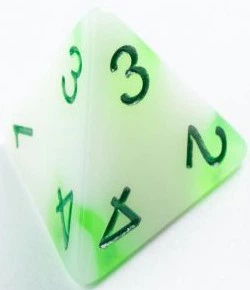 Zestaw kostek do gry Gamegenic Glow Toxic stones (4251715405376) - obraz 4