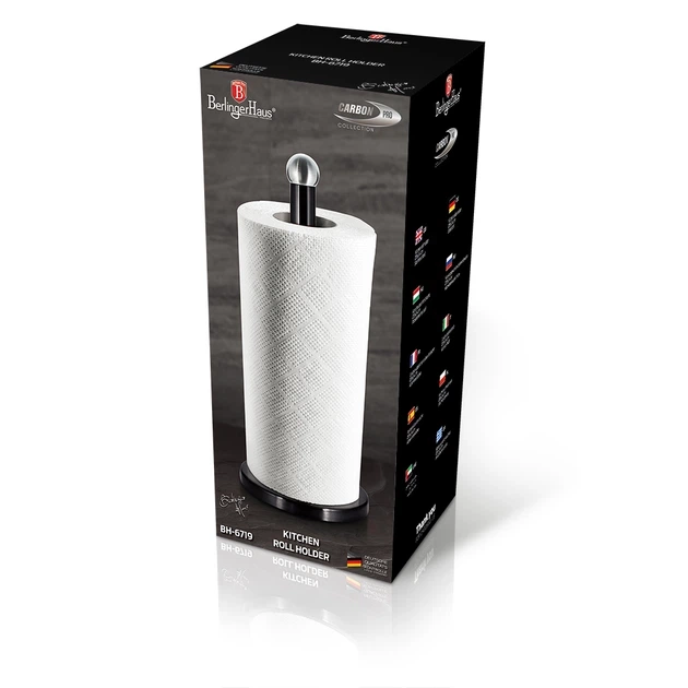 Тримач для паперових рушників Berlinger Haus Metallic Line Carbon Pro Edition (BH-6719) - зображення 4