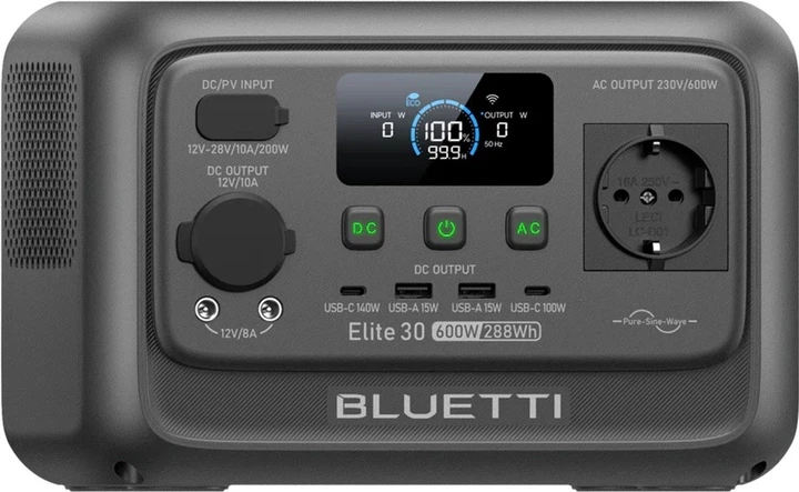 Зарядна станція Bluetti Elite 30 V2 / 600 Вт / 288 Вт⋅год / LiFePO4 - изображение 2