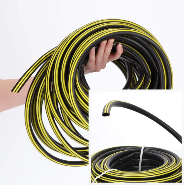 Шланг садовий Kadax K3006 20 м 1/2" Чорно-жовтий (149319) - зображення 2