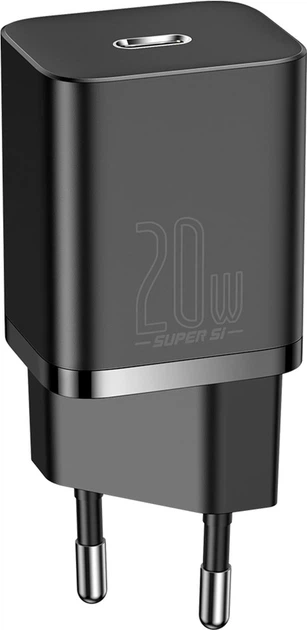 Зарядний пристрій для мобільних пристроїв Baseus Super Si Quick Charger 1C 25 Вт Чорний (CCSP020101) - Фото 13 Зарядний пристрій для мобільних пристроїв Baseus Super Si Quick Charger 1C 25 Вт Чорний (CCSP020101) - зображення 13