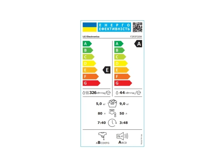 Пральна машина автоматична LG F2R5FG0W - изображение 9