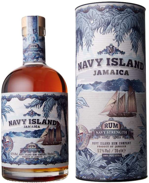 Ром Navy Island Navy Strength 0.7 л 57% в подарочной упаковке (8719326033532) - Фото 1 Ром Navy Island Navy Strength 0.7 л 57% в подарочной упаковке (8719326033532) - изображение 1
