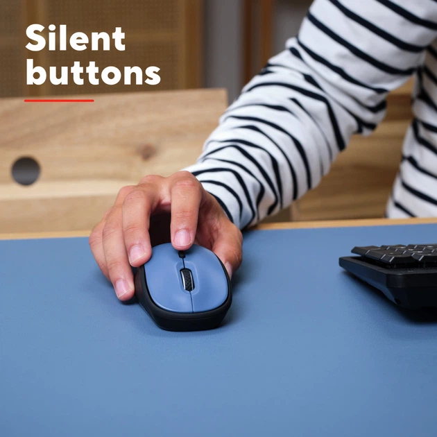 Мышка Trust Yvi+ Silent Wireless Dark Blue (25514) - изображение 10