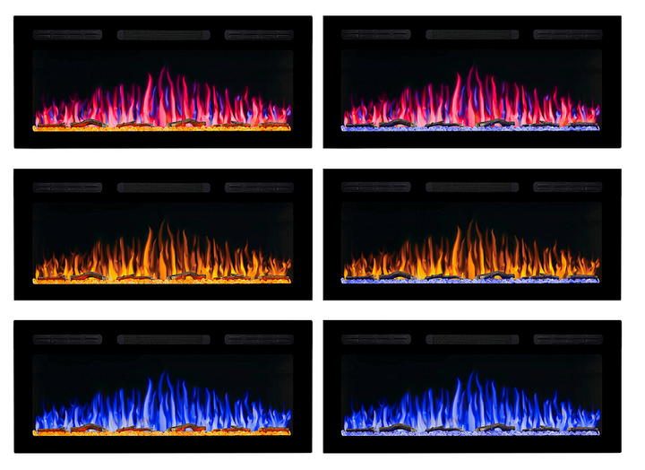 Электрический камин ArtiFlame 3D с эффектом реального огня черный декоративный электрокамин искусственный обогреватель визуальное пламя - изображение 4