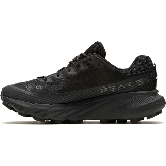 Кроссовки женские для бега спортивные беговые легкие с мембраной Gore Tex сетка для тренировок трейловые дышащие Merrell Agility Peak 5 GTX Wmn black/black 38 (100083580) - Фото 3 Кроссовки женские для бега спортивные беговые легкие с мембраной Gore Tex сетка для тренировок трейловые дышащие Merrell Agility Peak 5 GTX Wmn black/black 38 (100083580) - изображение 3