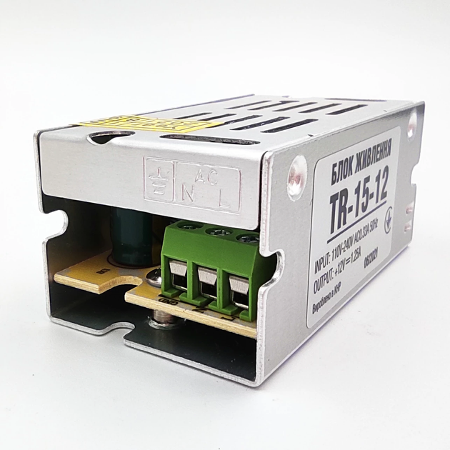Блок питания Biom 15W 12V 1.25A IP20 TR-15-12 - изображение 6