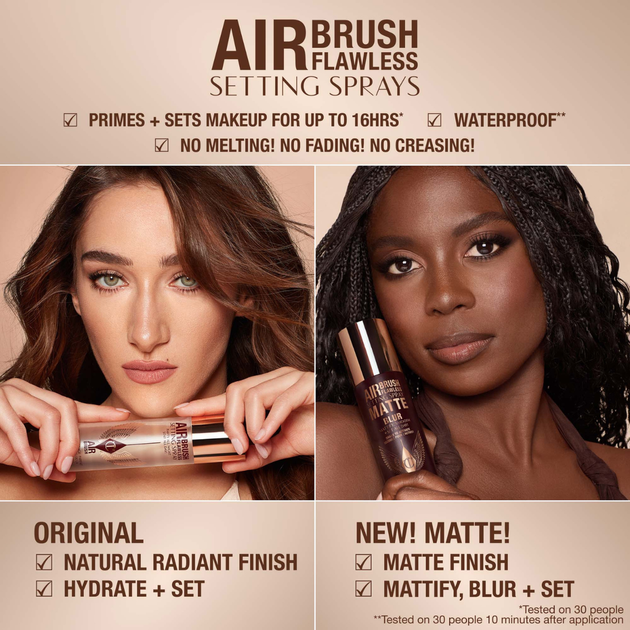 Зволожуючий спрей-фіксатор макіяжу Charlotte Tilbury Airbrush Flawless Setting Spray без коробки 34 мл - зображення 8
