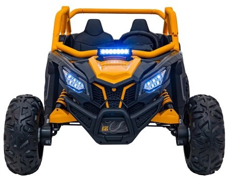 Samochód elektryczny dla dzieci Buggy SR Super 66 2-osobowy Żółty (5903864944099) - obraz 3