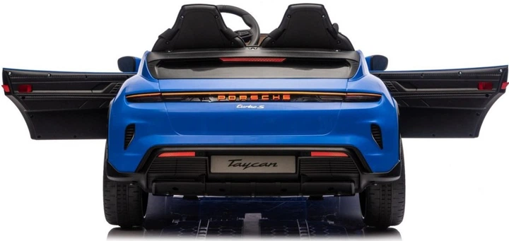 Samochód elektryczny dla dzieci Porsche Taycan Turbo S 2-osobowy Niebieski (5903864988260) - obraz 4