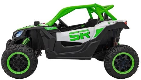 Samochód elektryczny dla dzieci Buggy SR Super 66 2-osobowy Zielony (5903864944112) - obraz 2